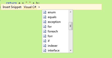 Right click on your code